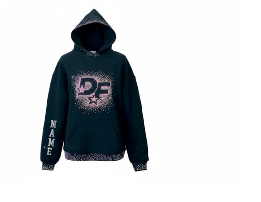 DF Star Luxe Rhinestone Hoodie