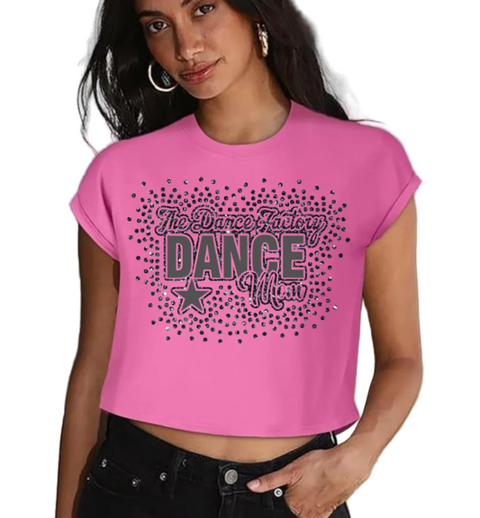 Dance Factory Mom Short sleeve loose fit crop