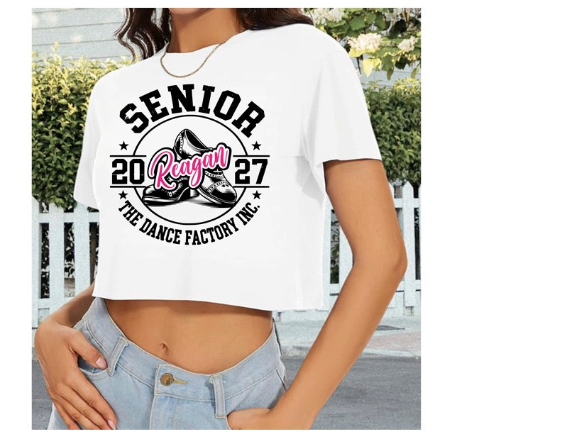 Senior Tap Cropped Tee- Reagan