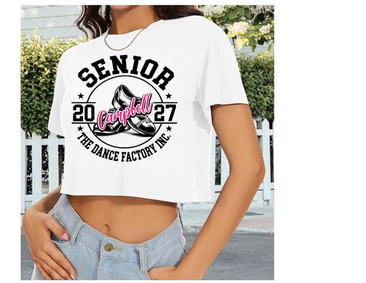 Senior Tap Cropped Tee- Campbell